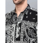 Rigo Rayon Slim Fit Printed Full Sleeves Mens Casual Shirt - Black ( Pack of 1 ) - None