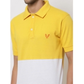 Uzarus - Yellow Cotton Blend Regular Fit Mens Polo T Shirt ( Pack of 1 ) - None