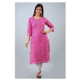 Lee Moda - Multicolor Cotton Womens Straight Kurti ( Pack of 1 ) - XL