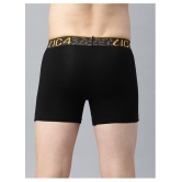 IC4 - Black Cotton Blend Men's Trunks ( Pack of 2 ) - S