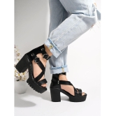 Shoetopia - Black Women''s Sandal Heels - None