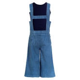 Naughty Ninos - Blue Cotton Girls Dungarees ( Pack of 1 ) - None