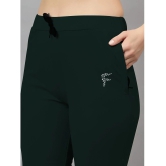 Diaz Olive Green Lycra Womens Gym Trackpants ( Pack of 1 ) - None