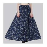 Sttoffa Blue Cotton Womens Flared Skirt ( Pack of 1 ) - None