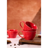 Red Twirl Coffee Mug-Set of two