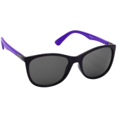 Hrinkar Grey Cat-eye Cooling Glass Black, Violet Frame Best Sunglasses for Women - HRS-BT-06-BK-VLT-BK