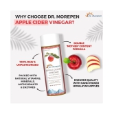 Dr. Morepen Apple Cider Vinegar With 2x Mother | Raw, Unfiltered & Unpasteurized | Buy1 Get1 1000 ml Unflavoured Pack of 2