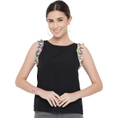 ALL WAYS YOU Women Top Crepe fabric  Black XS