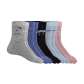 Texlon - Multicolor Cotton Women's Ankle Length Socks ( Pack of 5 ) - None