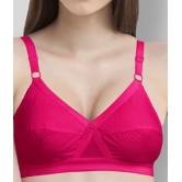 Madam - Pink Cotton Non - Padded Womens Everyday Bra ( Pack of 1 ) - 42D