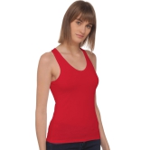 Sona 8008 Red Racer Back Sports Camisole for Gym Workout, Exercise, Yoga etc-L / Red / Cotton