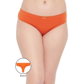 Clovia Orange Cotton Solid Womens Thongs ( Pack of 1 ) - None