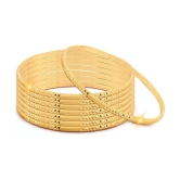 VIVASTRI Gold Bangle Set ( Pack of 1 ) - None