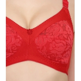 KYODO - Red Cotton Blend Non - Padded Womens Everyday Bra ( Pack of 1 ) - 32B