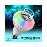 WRADER Smart Music Bulb With Remote Wall Light White - Pack of 1