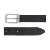 samtroh - Black Leather Mens Casual Belt ( Pack of 1 ) - None