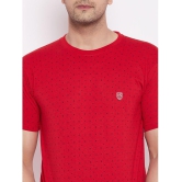 Lycos - Red Cotton Regular Fit Men's T-Shirt ( Pack of 1 ) - None