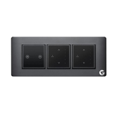 L&G Smart Touch Switch Board| Designed By German Engineers (Size: 6M- 220 X 90 X 45 Mm)-Black / Plastic