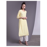 Doriya - Yellow Straight Rayon Women's Stitched Salwar Suit ( Pack of 1 ) - L