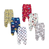 NammaBaby - Cotton Blend Multi Color Trackpant For Baby Boy ( Pack of 6 ) - None