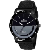 Swisstyle Black Leather Analog Mens Watch