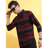 Ketch Cotton Blend Regular Fit Striped Full Sleeves Mens Casual Shirt - Red ( Pack of 1 ) - None