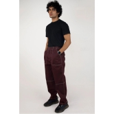 Overstitched twill jeans-Black / L