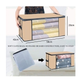 HOMETALES Non-Woven Cloth Storage / Organizer with Transparent Window,Blue (2U)