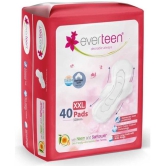 everteen XXL Sanitary Napkin Pads with Soft Top Layer for Women, Enriched with Neem and Safflower - 1 Pack (40 Pads, 320mm Each)