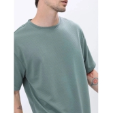 Ketch Polyester Oversized Fit Solid Half Sleeves Mens T-Shirt - Green ( Pack of 1 ) - None