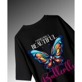 Beautiful Butterfly Oversize for Women-XS / Black