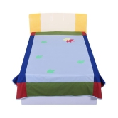 Hugs'n'Rugs Cotton Single Bedsheet ( 230 cm x 150 cm ) - Blue