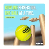 Aivin Green Rubber Cricket Ball ( Pack of 6 ) - M(Youth)