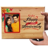 Achchha Gift Personalized Wooden Photo Frame Gift for Anniversary - eco friendly zero plastic gift