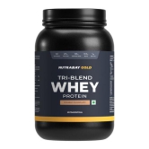 Nutrabay Gold Tri Blend Whey Protein Powder - 1kg, Rich Chocolate Creme | 25g Protein, 5.5g BCAA | Concentrate, Isolate, Hydrolyzed Protein | Muscle Growth & Recovery | Gym Supplement for Men & Women