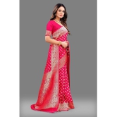 OFLINE SELCTION - Rani Silk Saree With Blouse Piece ( Pack of 1 ) - Rani