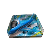 THRIFTKART  -  A386 Rc Air Bus Rechargeable Battery Operated with Full Body Lights and Sound Universal Wheel Plane Toy for Boys & Girls Age 2 3 4 5 6 7 8 Multicolour Musical Toy Plane Does n