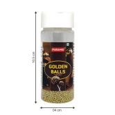 Puramio Golden Balls (2 mm) for Cake Decoration, 50 gm