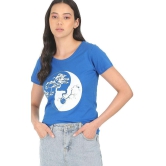 Sugr - Cotton Blend Regular Blue Women's T-Shirt ( Pack of 1 ) - None