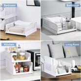 4 Pieces Clothes Organizer For Wardrobe Cupboard