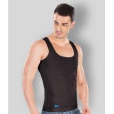 Dermawear - Black Cotton Blend Men's Vest  ( Pack of 1 ) - 3XL