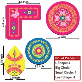 Indigifts Decoration Items for Home Diwali Special Readymade Readymade Rangoli for Diwali Home Decoration, Lights for Diwali Decoration in Balcony-Diwali Gift Hampers