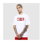 Bewakoof - White Cotton Oversized Fit Men's T-Shirt ( Pack of 1 ) - None