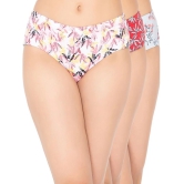 Clovia Multicolor Clovia Panty Cotton Printed Womens Hipster ( Pack of 3 ) - None