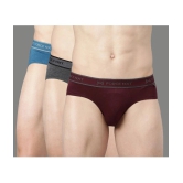 Force NXT Pack of 3 Cotton Mens Briefs ( Multicolor ) - None