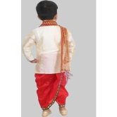 Coxxup Beige Silk Boys Dhoti Kurta Set - Pack of 1 - None