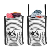 PrettyKrafts - Black Laundry Bags ( Pack of 2 ) - Black