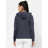 Uzarus Cotton Navy Hooded Sweatshirt - None