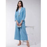 Zima Leto Cotton Blue Regular Dress - - L