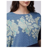 Zima Leto Crepe Regular Tops - Blue Single - XS